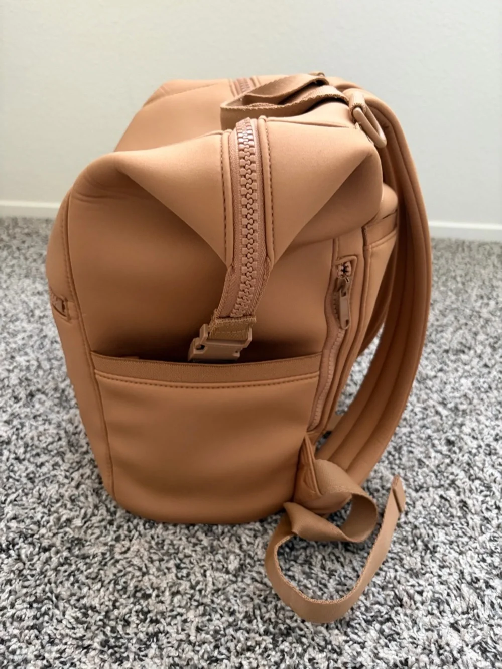 Dagne Dover Compact Backpack in Camel Tan